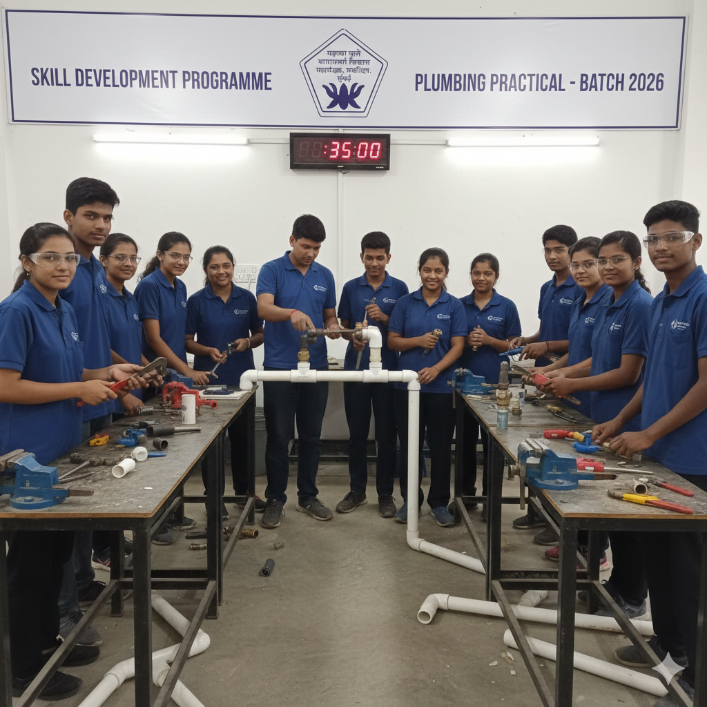 Participants doing practical work during SC training programme