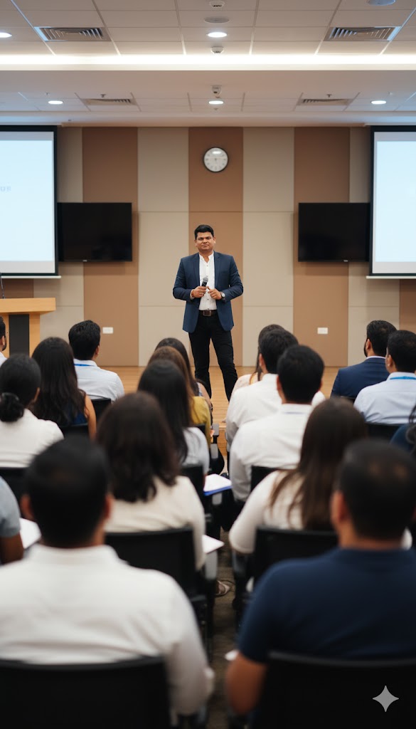 Corporate training in progress